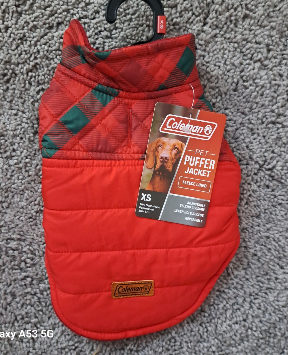 Coleman Red Pet Puffer Jacket